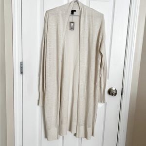 Long Cream Cardigan | RW & Co. | Medium